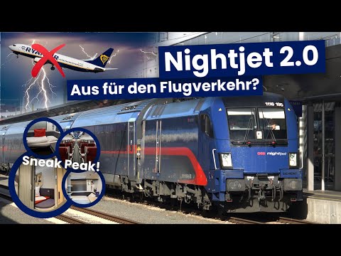 Nightjet gegen Flugzeug I Der NEUE Nightjet im Vergleich! ÖBB I Mini Cabin & mehr