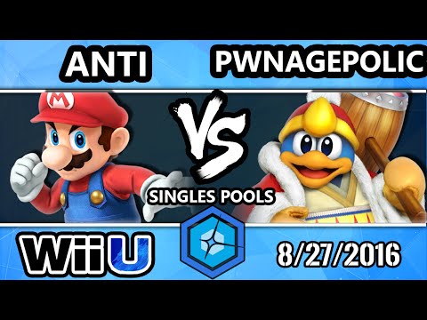 Shine 2016 Smash 4 - ANTi (Mario) Vs. PWNAGEPOLIC (King DeDeDe) SSB4 R2 Pools - Smash Wii U