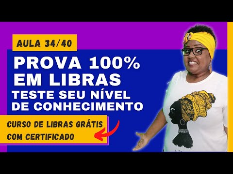 PROVA PRÁTICA EM LIBRAS - DICA: HISTORIA INFANTIL (Aula 34/40 do curso gratuito com certificado)