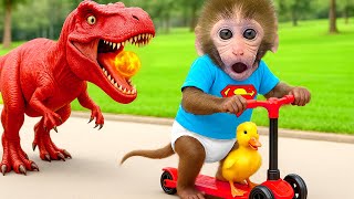 Bebé Mono BonBon intenta escapar del calabozo y es atrapado por la policía - Mono HT Esp