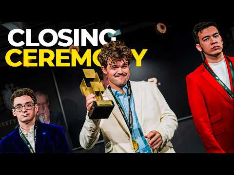 The closing ceremony of the FIDE Freestyle chess World Championship