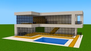 Minecraft - How to build Modern House 90