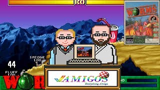 Worms Review | Amigos: Everything Amiga Podcast 47 | Commodore Amiga | Team 17