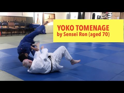 YOKO TOMOENAGE off kouchi-gari    BASIC VERSION by 6dan 70yrs Sensei Ron Williams