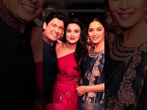 Madhuri Dixit and Dr nene wishes preetizinta for her birthday| adorable pic #shorts #ytshorts #viral