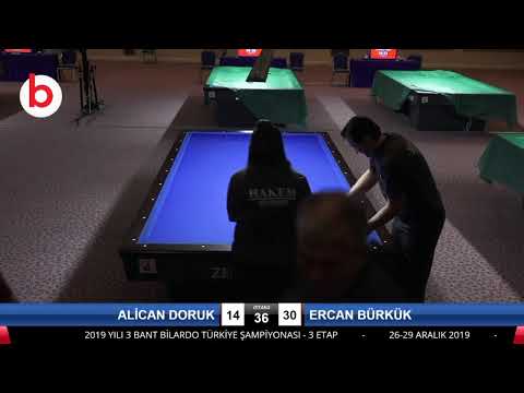 ALİCAN DORUK & ERCAN BÜRKÜK Bilardo Maçı - 2020 TK 1.ETAP ANTALYA-2.ÖN ELEME