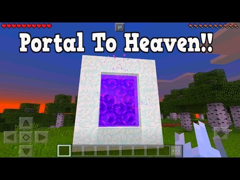 SmoothMarky - Minecraft Pe How To Make A Portal To Heaven - Heaven Dimension Showcase!!!