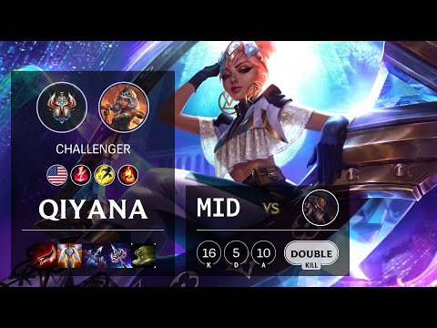 Qiyana Mid vs Lucian - NA Challenger Patch 10.18