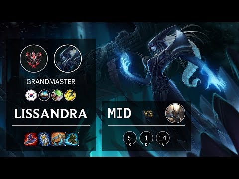 Lissandra Mid vs Pantheon - KR Grandmaster Patch 10.4