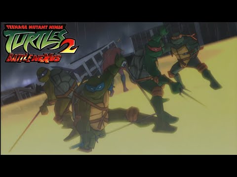 tmnt 2 battle nexus all cutscenes (1080p AI upscale)