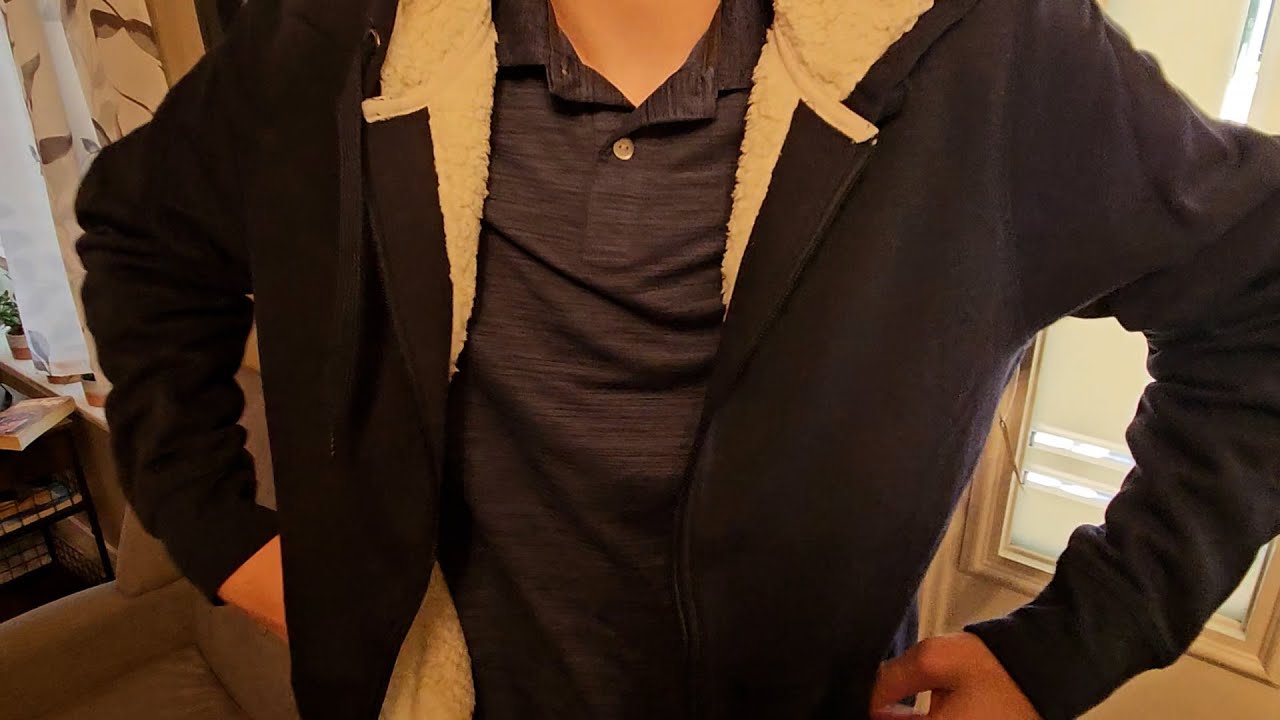 Review for Amazon Essentials sherpa lined fleece hoodie