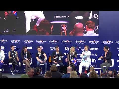 ESCKAZ in Lisbon: Ari Ólafsson (Iceland) press-conference