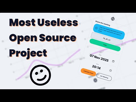 I built the most useless open source project... HalfHour