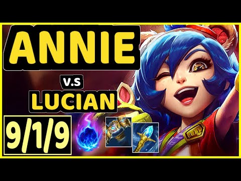 NEMESIS (ANNIE) vs LUCIAN - 9/1/9 KDA MID CHALLENGER GAMEPLAY - EUW