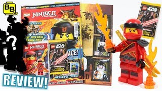 FLAMING KAI!!! LEGO NINJAGO MAGAZINE REVIEW ISSUE 42 KAI MINIFIGURE! by BrickBros UK
