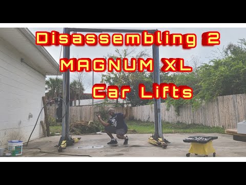 How to Disassemble 9000 LB 2 Post Lifts ( XMAS GIFT)
