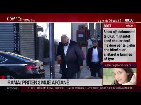 Edicioni informativ - 20 Gusht 2021 - Ora 09:00 - Ora News