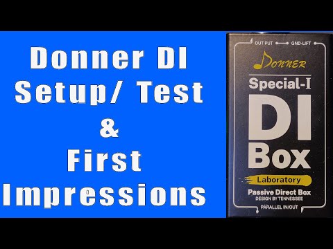 Donner Special-I DI Box Setup and First Impressions