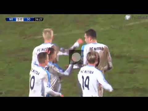 Nitra U19 vs Shakhtyor Soligorsk U19 1-0 Marek Fabry GOAL