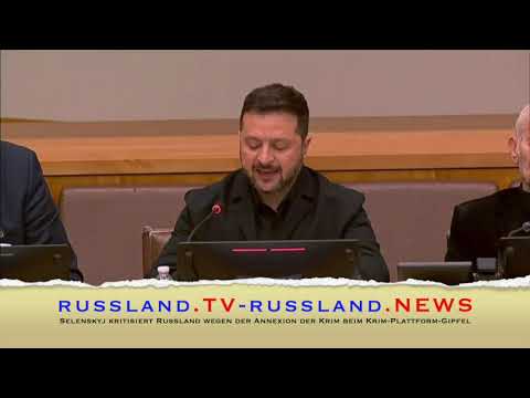 Selenskyj kritisiert Russland wegen der Annexion der Krim beim Krim Plattform Gipfel