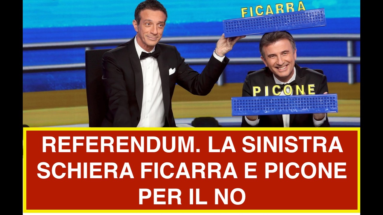 REFERENDUM. LA SINISTRA SCHIERA FICARRA E PICONE PER IL NO