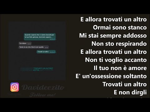 I Desideri, Astol - Trovati un altro (audio lyrics)