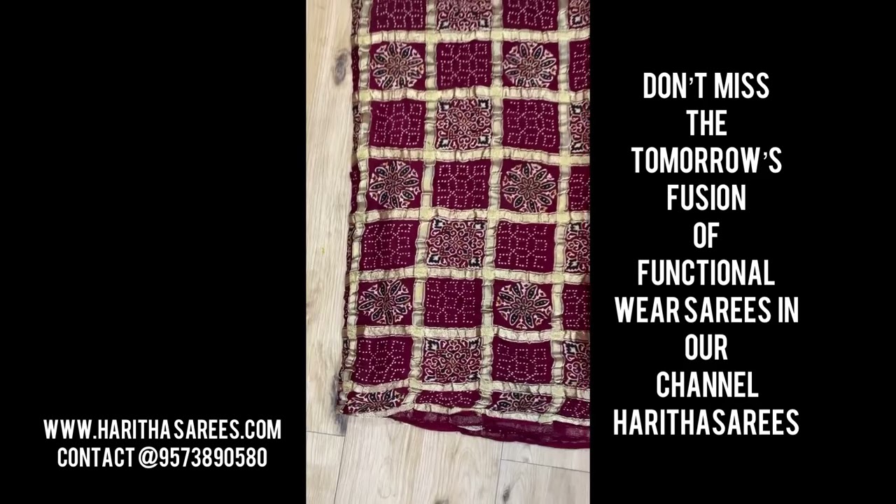 <p style="color: red">Video : </p>Tomorrow’s Promo | Patola Weaving |  Bandhinis | HarithaSarees 2023-03-28