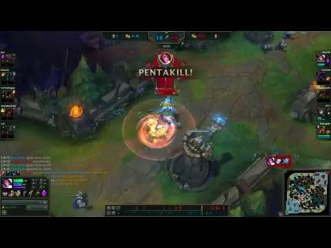 Fiora 1 vs 5 Pentakill