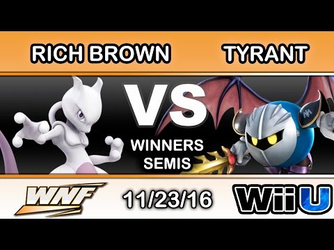 WNF 4.4 - Rich Brown (Mewtwo) Vs. NME | Tyrant (Meta Knight) Winners Semis - Smash Wii U