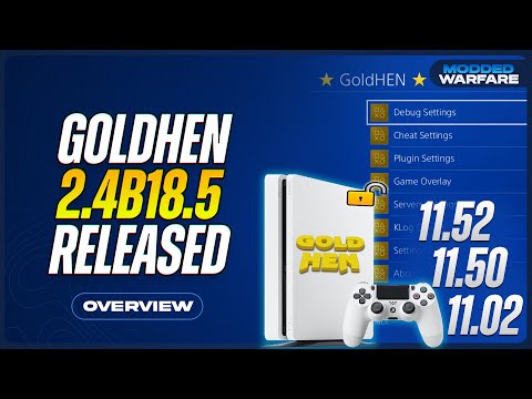 New GoldHEN 2.4b18.5 & PS4debug Released (Overview & Setup)