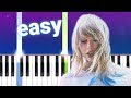 Taylor Swift - Lover (100% EASY PIANO TUTORIAL)