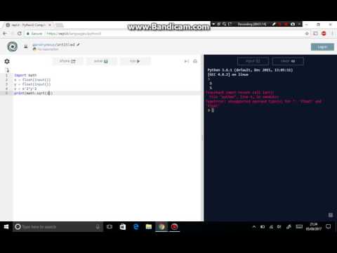 Python Programming Pythagoras System