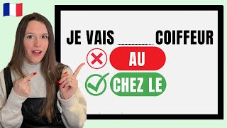 CHEZ ou AU ? Ne fais plus cette erreur en français. (FR/EN subtitles) #frenchgrammar