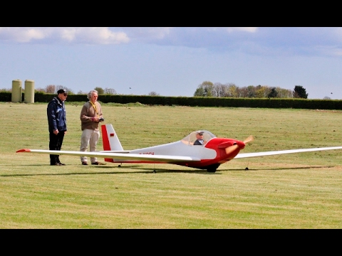 RARE GIANT 66% SCALE RC SCHEIBE SF 33 MOTOR GLIDER - IAN TURNEY WHITE - LMA EAST KIRKBY - 2016