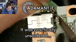 Unsoldered Lenovo DC Jack & Waffle #463