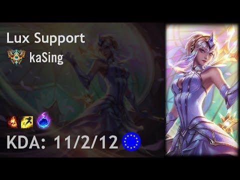 Lux Support vs Janna - kaSing - EUW Challenger Patch 7.24