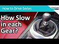 How slow can you go in each gear? I compare three different manual cars.