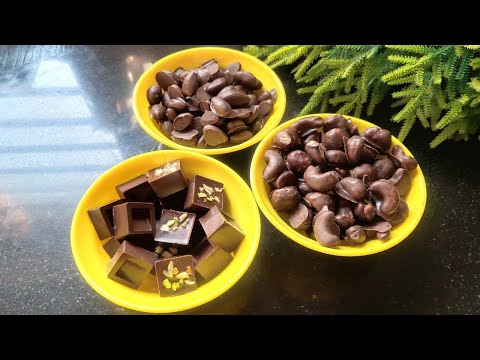 Chocolate coated almonds/Cashew candy || Rajput Kitchen ||