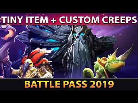 Tiny Prestige Item and Custom Creeps - FULL PREVIEW - The International 2019 Battle Pass TI9 - Dota2