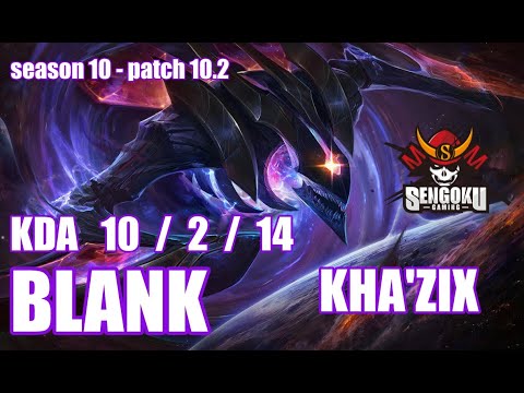 【韓国サーバー/GM】SG BLANK カジックス(Kha'zix) VS キンドレッド(Kindred) JG - Patch10.2 KR Ranked【LOL】