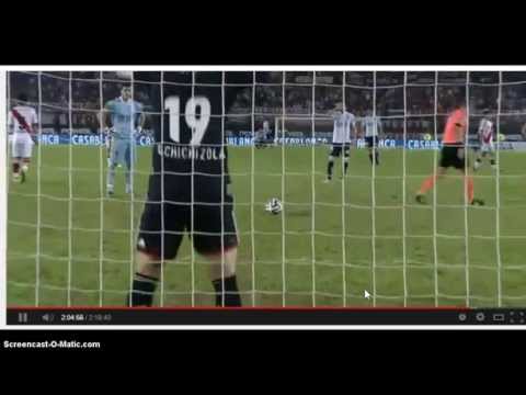 Atajada de Chichizola a Saja -Puede valer el campeonato?