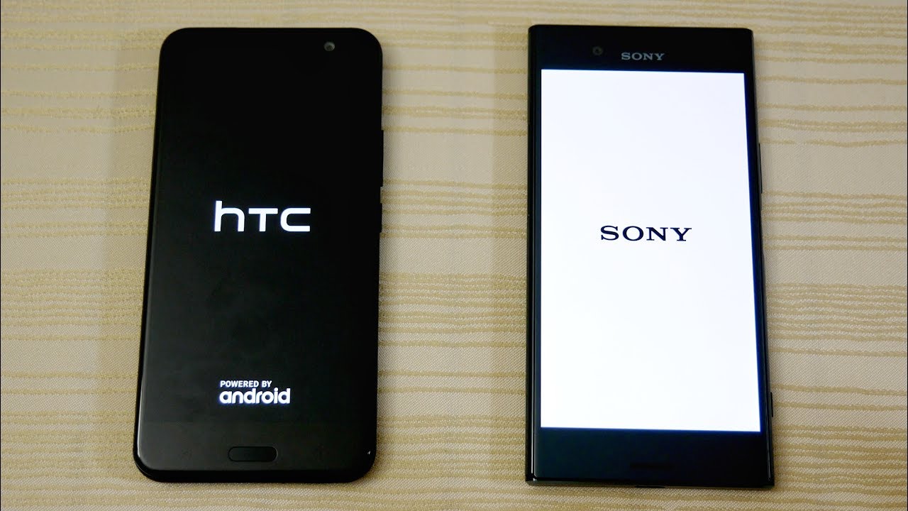 HTC U11 vs Sony Xperia XZ Premium - Speed Test! (4K)
