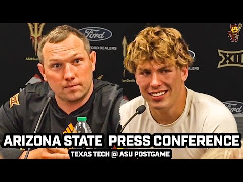 Kenny Dillingham & Sam Leavitt on HUGE Upset over #7 Texas Tech