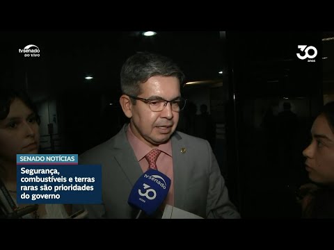Segurança, combustíveis e terras raras são prioridades da semana, informa Randolfe