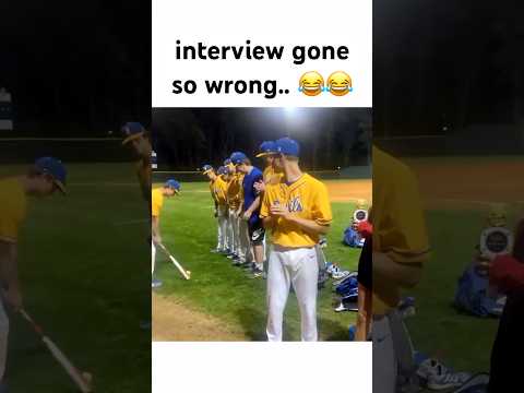 crashed his interview..