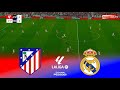 Atletico Madrid Vs Real Madrid La Liga 25 26 Match Pes 21 Gameplay Simulation