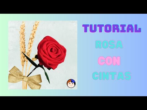 Cómo hacer rosas con cintas de tela