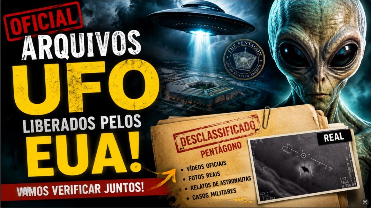 ARQUIVOS UFO LIBERADOS PELOS EUA - VAMOS ANALISAR JUNTOS