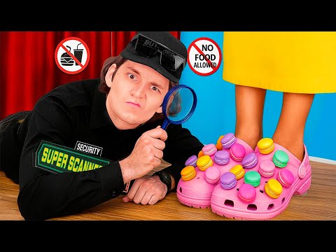 SNEAK CANDY INTO THE MOVIES 🎬 | Easy and Funny Snack Hacks by 123 GO! CHALLENGE