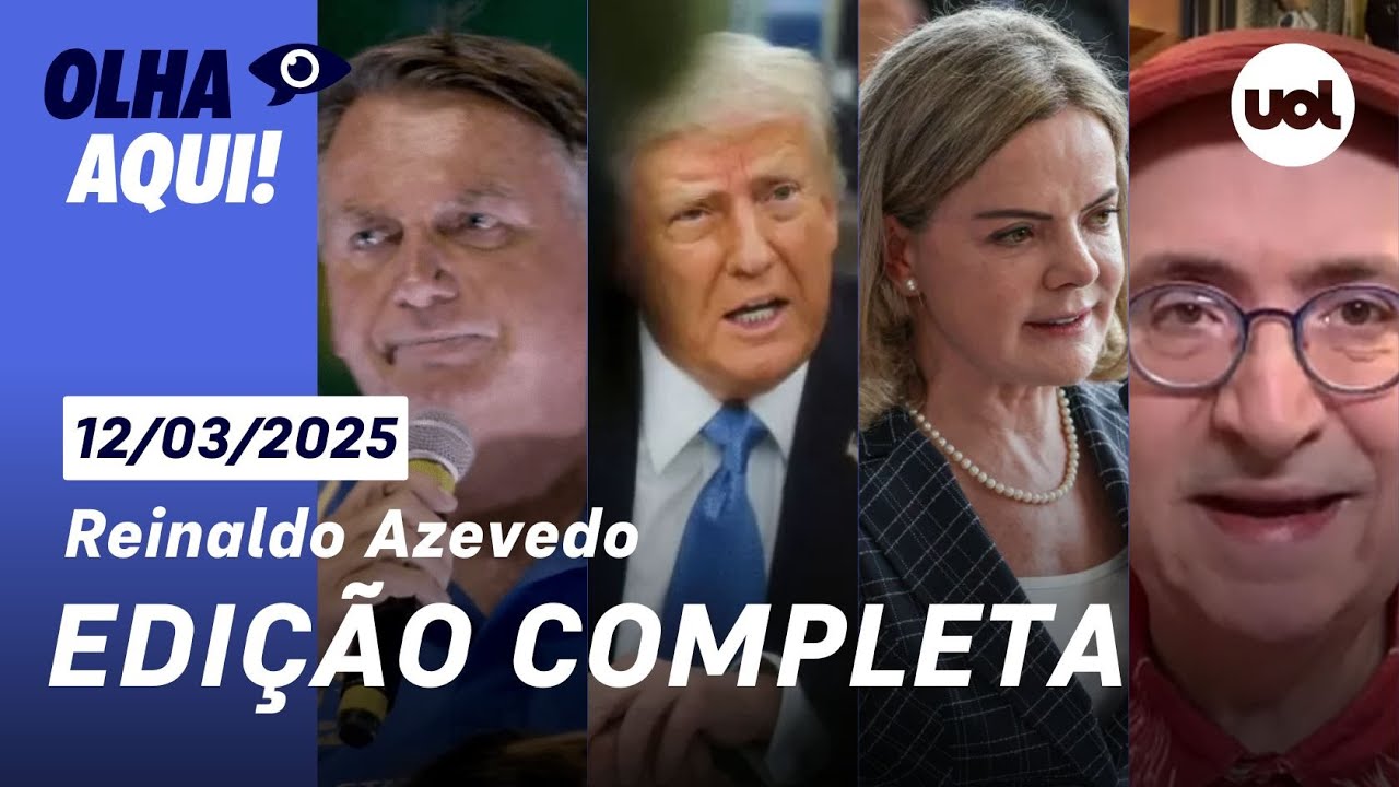Reinaldo Azevedo ao vivo: tarifas de Trump, Bolsonaro-Tarcísio, agenda 'carregada' de Gleisi e +